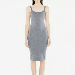 American Apparel Gray Sleeveless Ponte Long Dress in Size XS